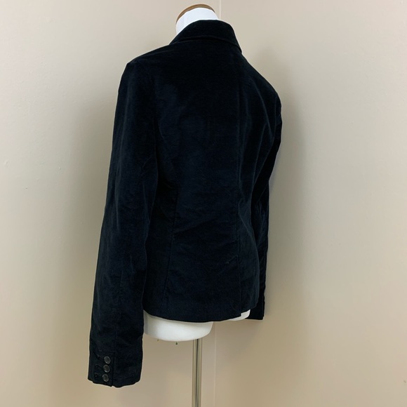 Eddie Bauer black velvet 2 button blazer size 8 - Picture 4 of 6